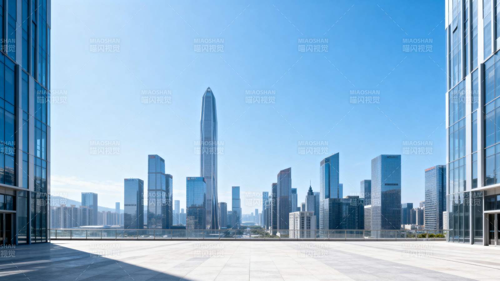 现代都市天际线图片