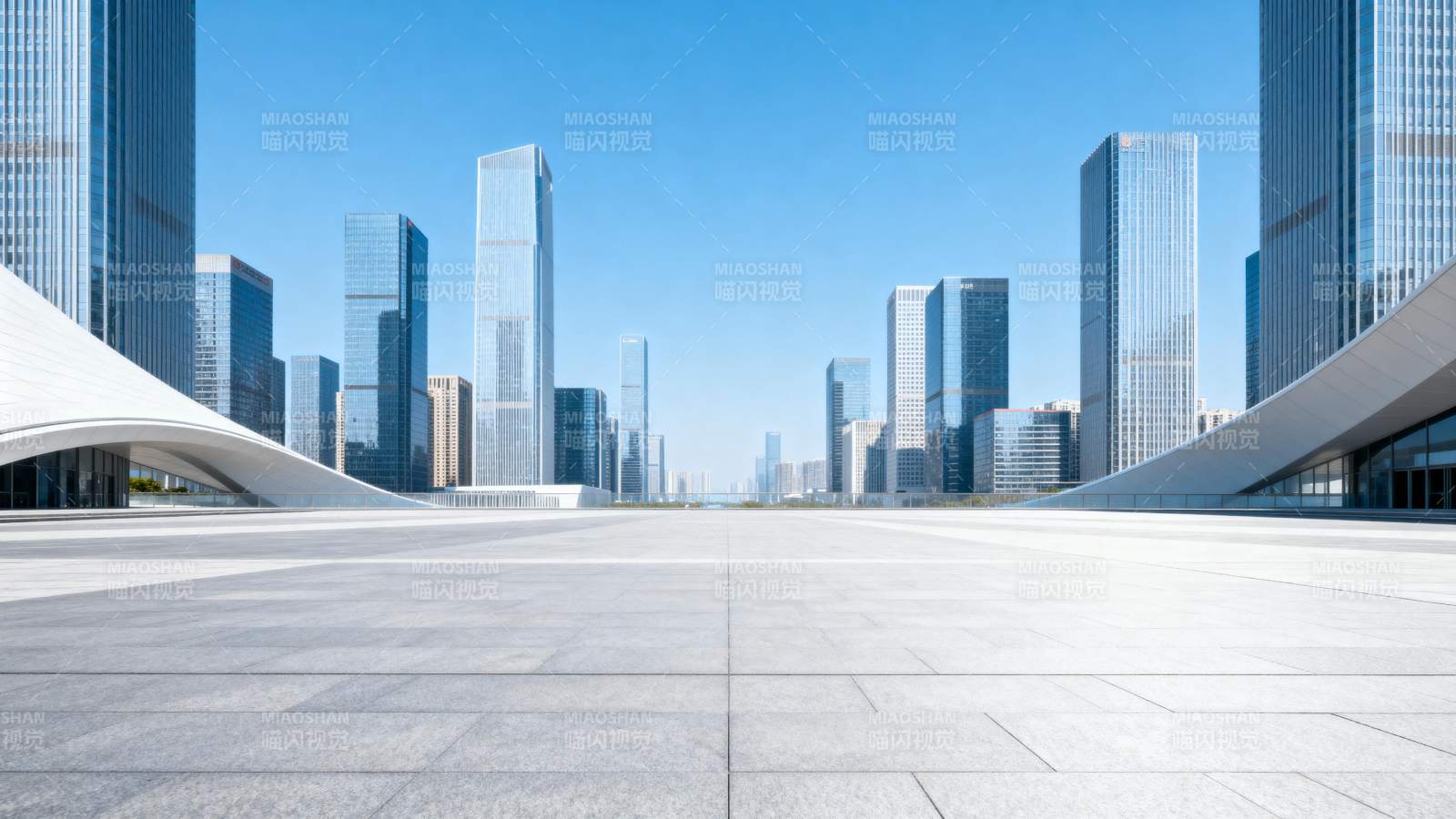 现代都市天际线图片