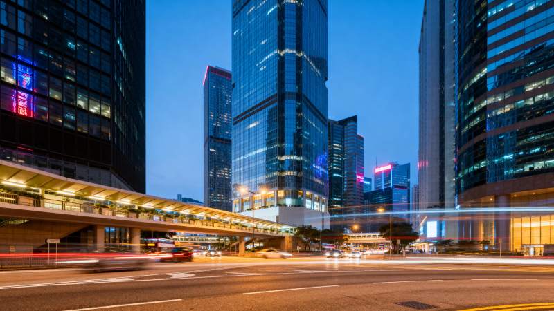 都市夜景繁华街图片