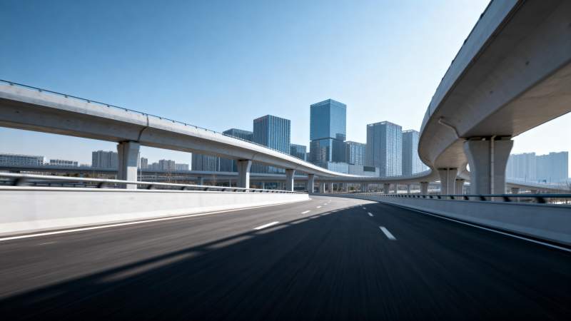 城市高架桥风光图片