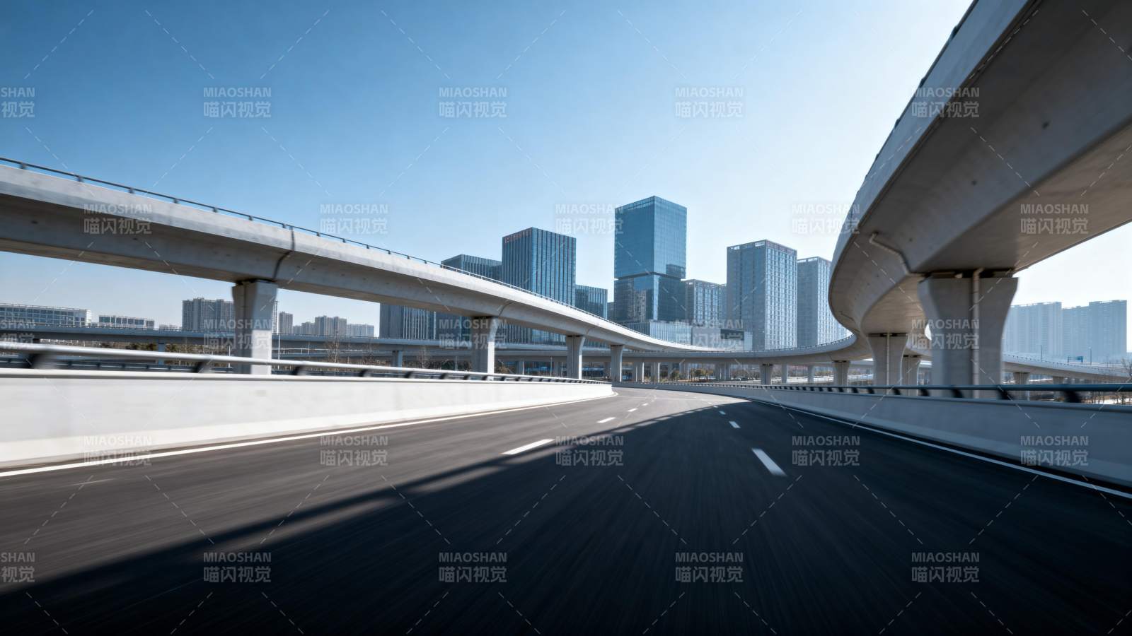 城市高架桥风光图片