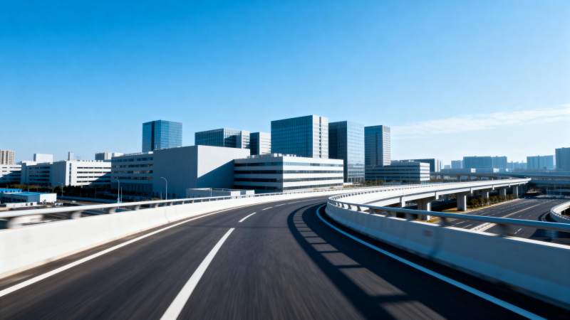 城市高架路风光图片