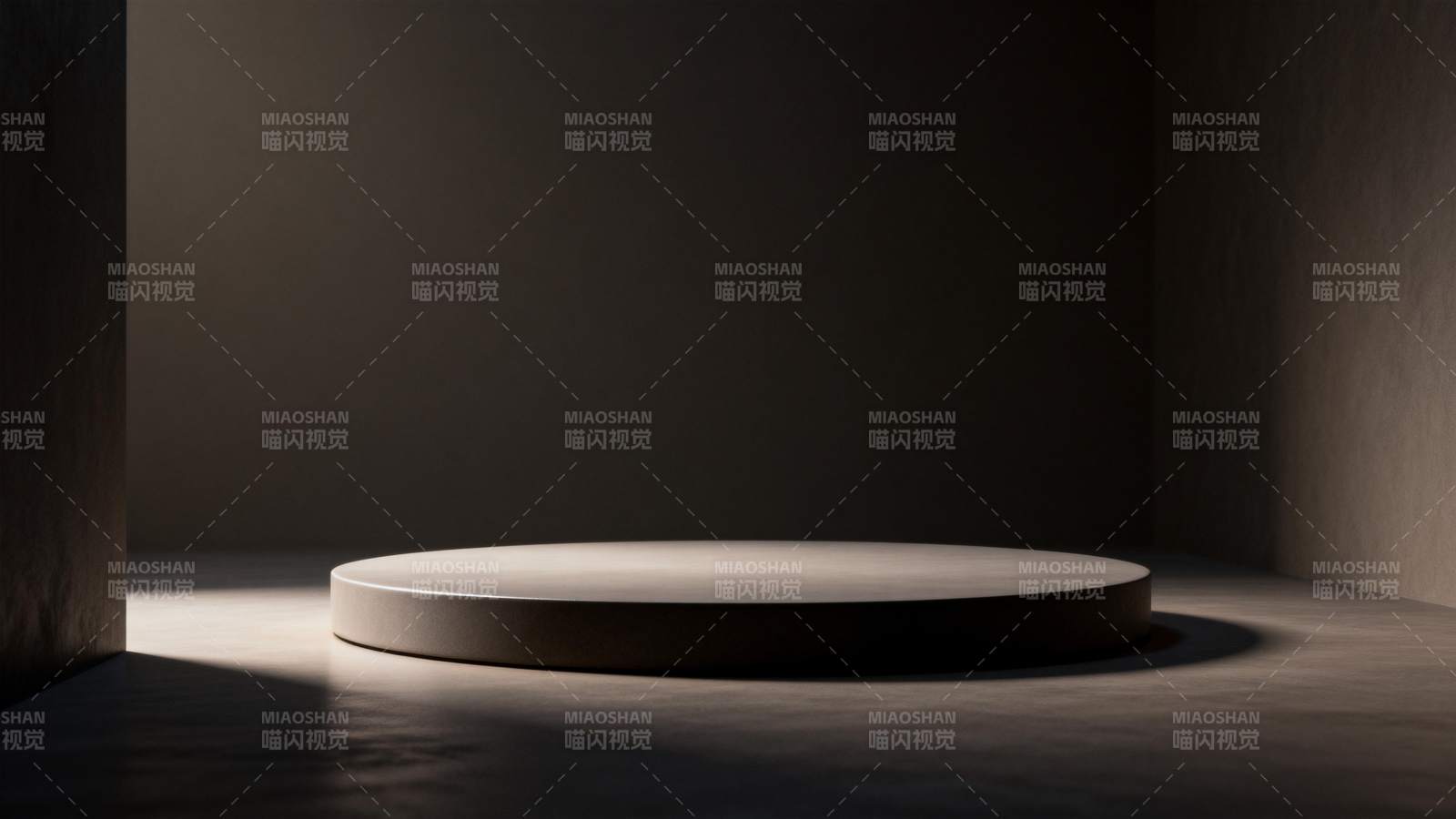 光影中的圆形台面图片