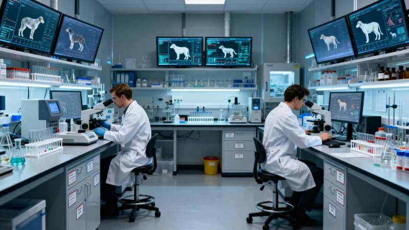 实验室科研人员工作图片