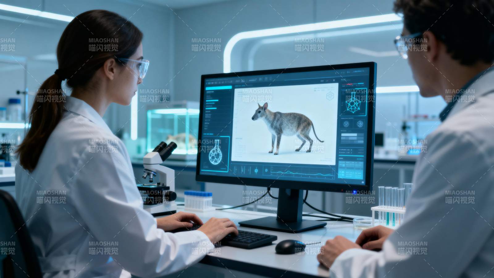 实验室研究动物模型图片