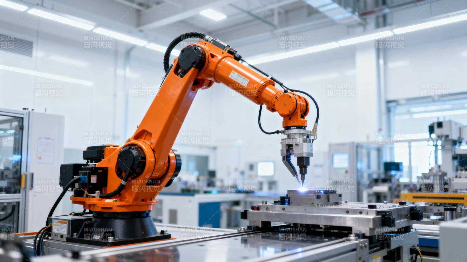 智能机械臂作业图片