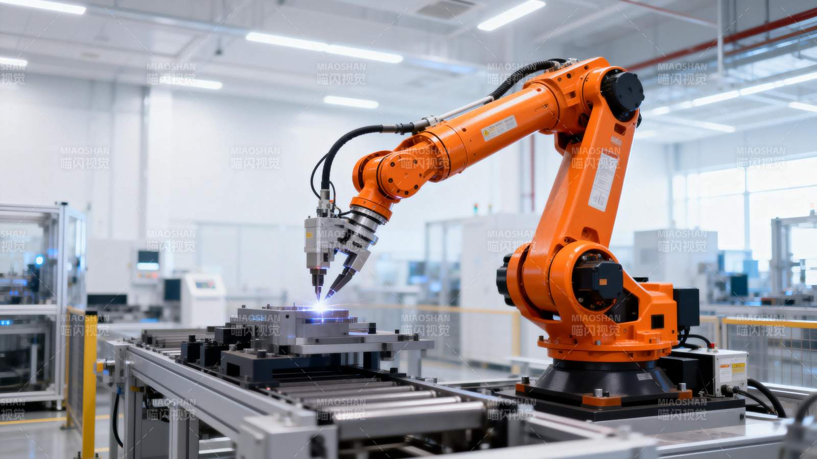 智能机械臂作业图片