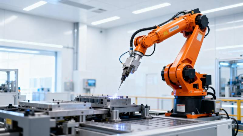 智能机械臂作业图片