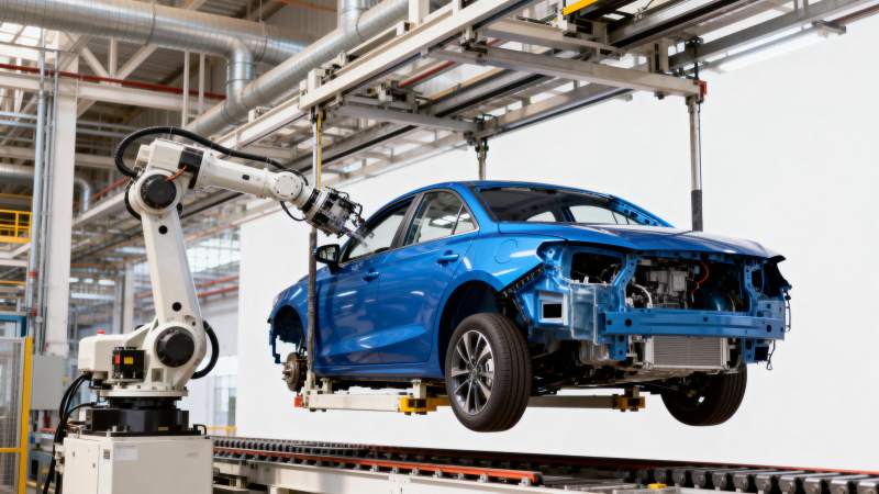 汽车生产线自动化图片