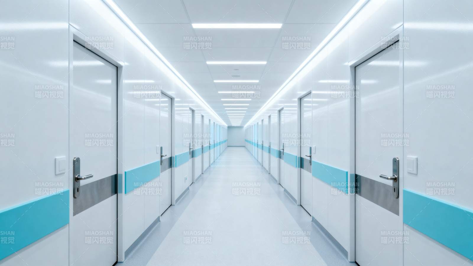 医院走廊 洁净明亮图片