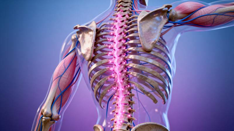 脊柱神经解剖图图片