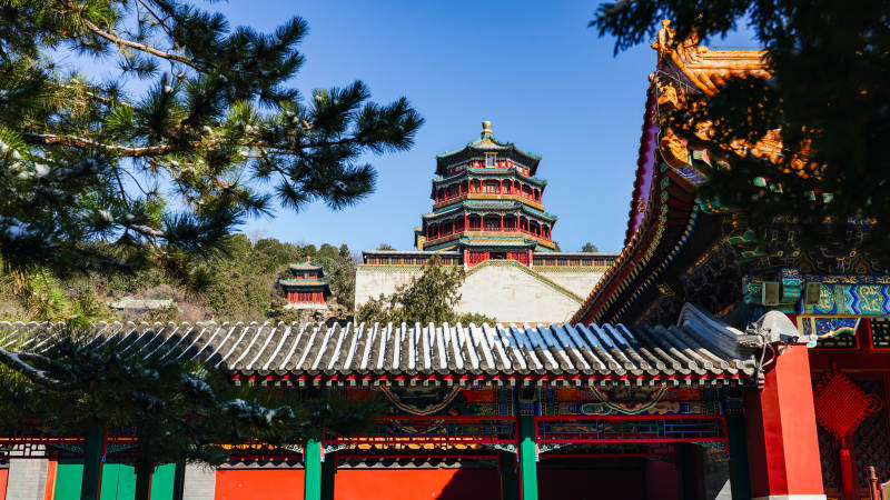 颐和园佛香阁古建筑风光图片