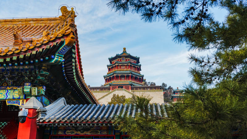 古建筑群风光图片