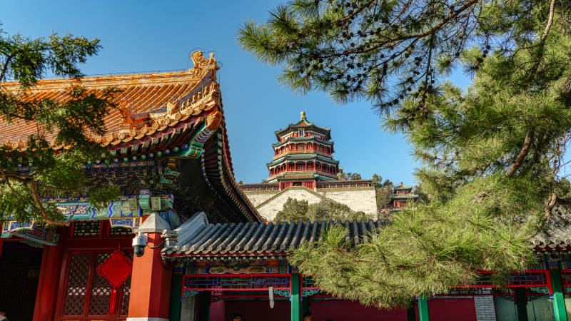 古建筑群风光图片