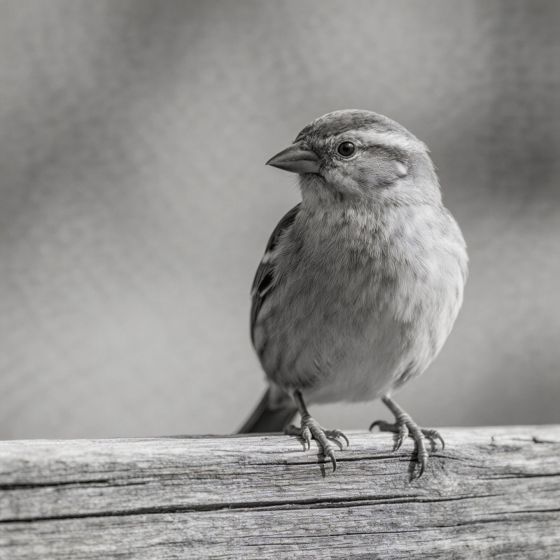 灰雀栖木静观图片