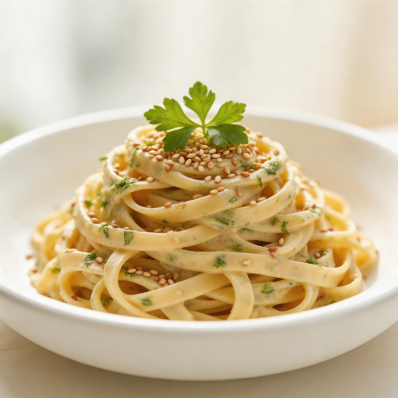 意式香草宽面图片