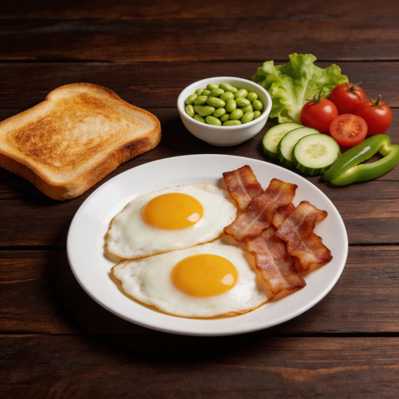 美味早餐拼盘图片