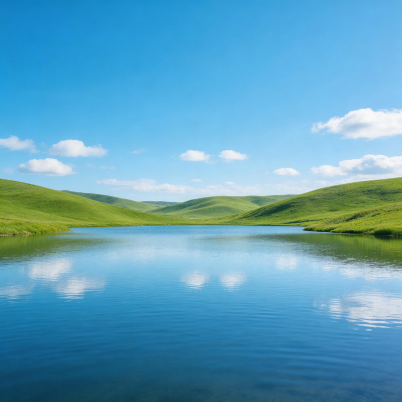 碧水映青山图片