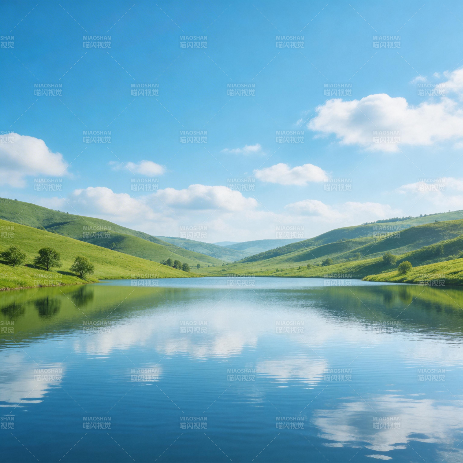 湖光山色 宁静如画图片