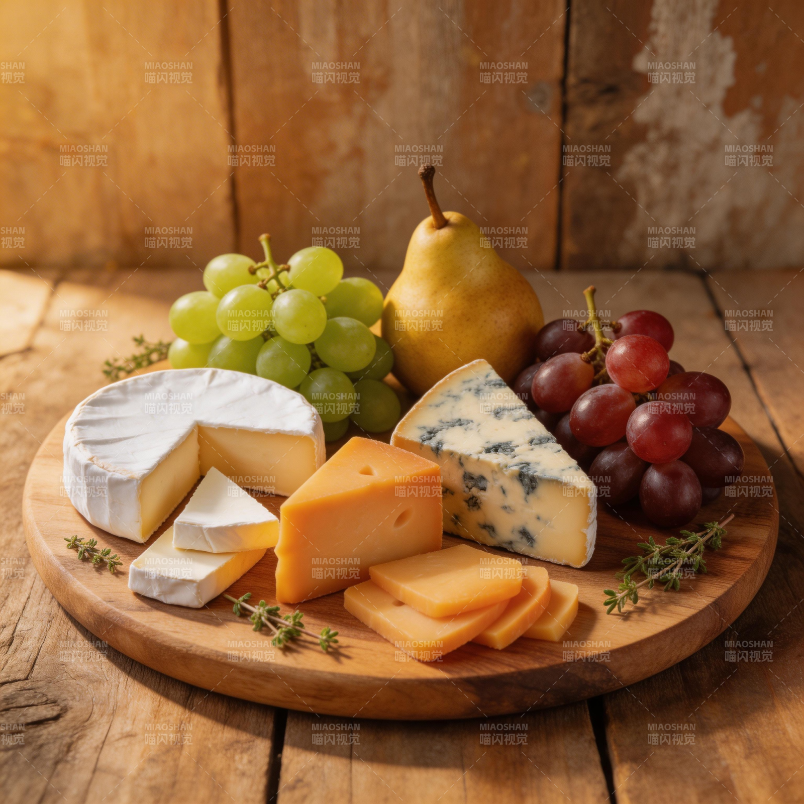 奶酪水果拼盘图片