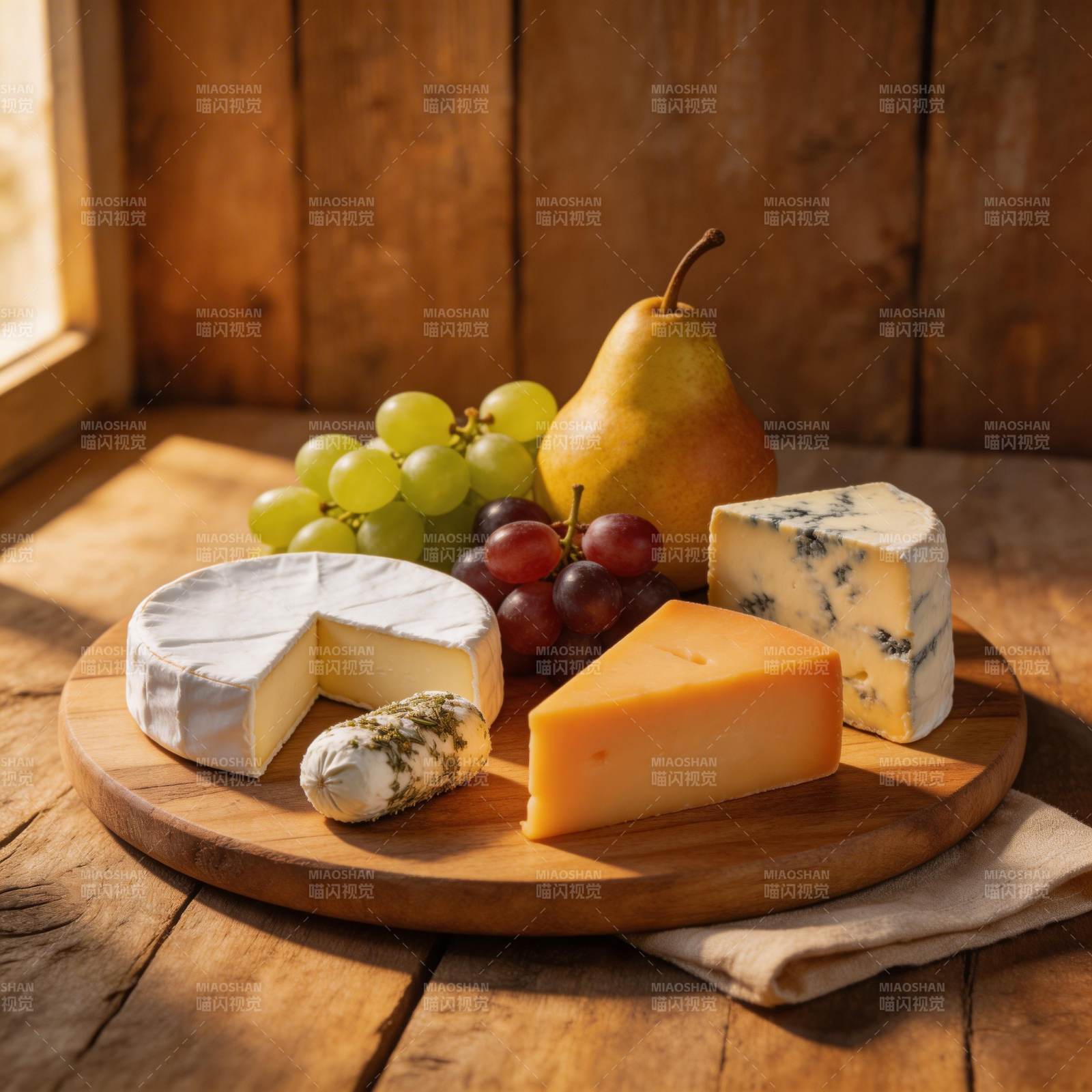 奶酪水果拼盘图片