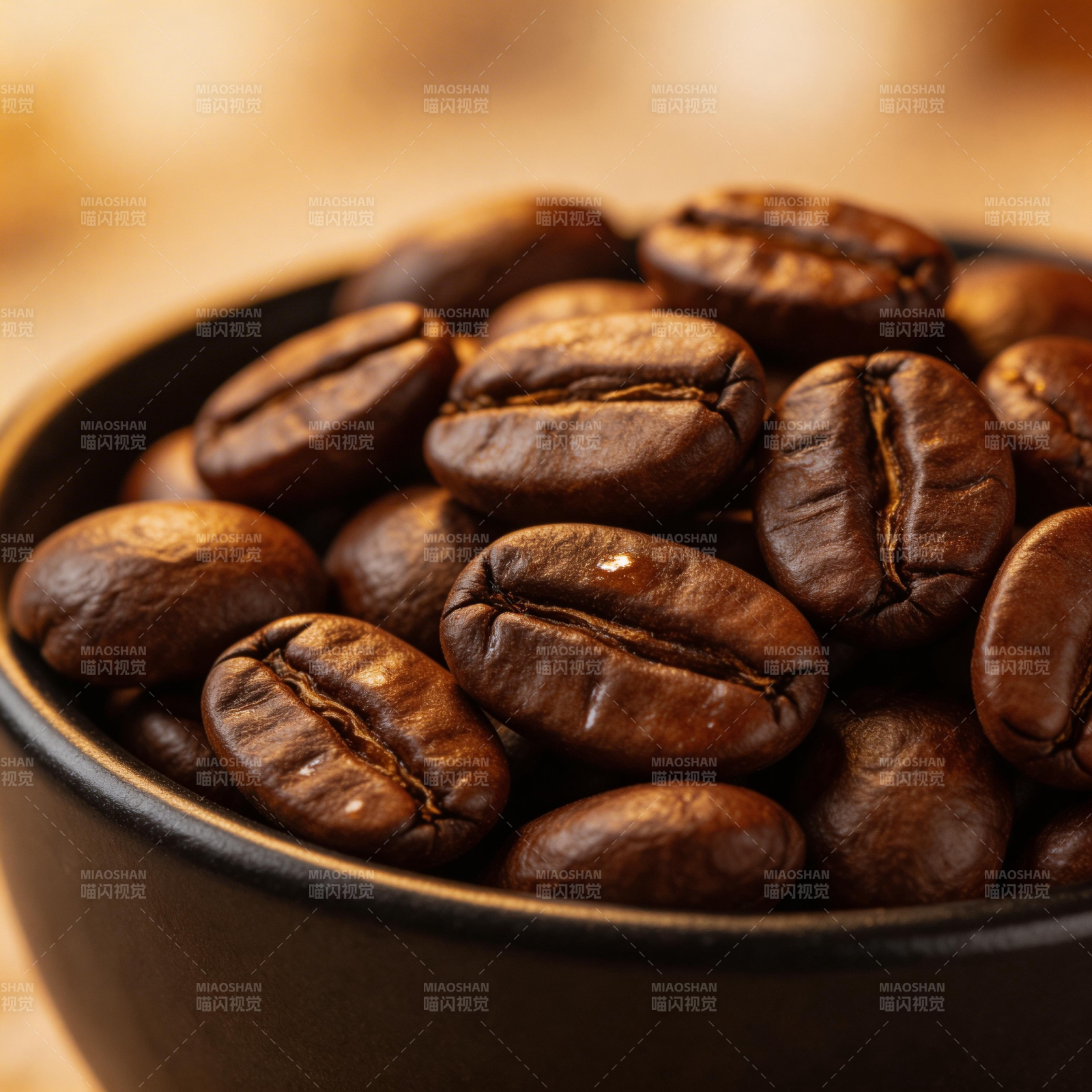 咖啡豆特写图片