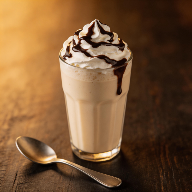 香浓巧克力奶昔图片