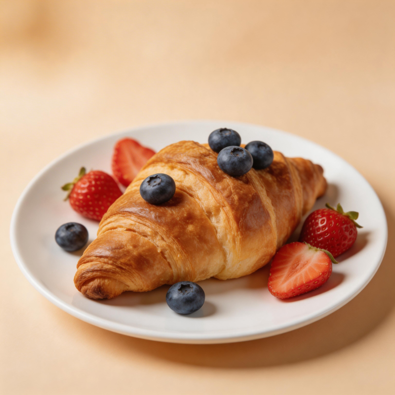 水果牛角包图片