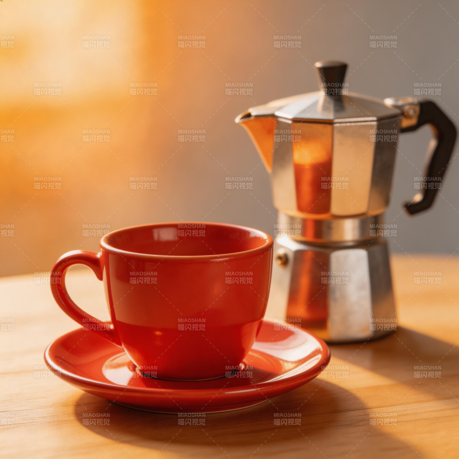 红杯咖啡香图片