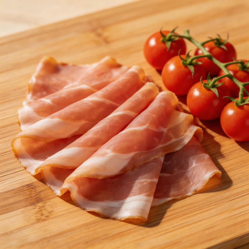 火腿配樱桃番茄图片