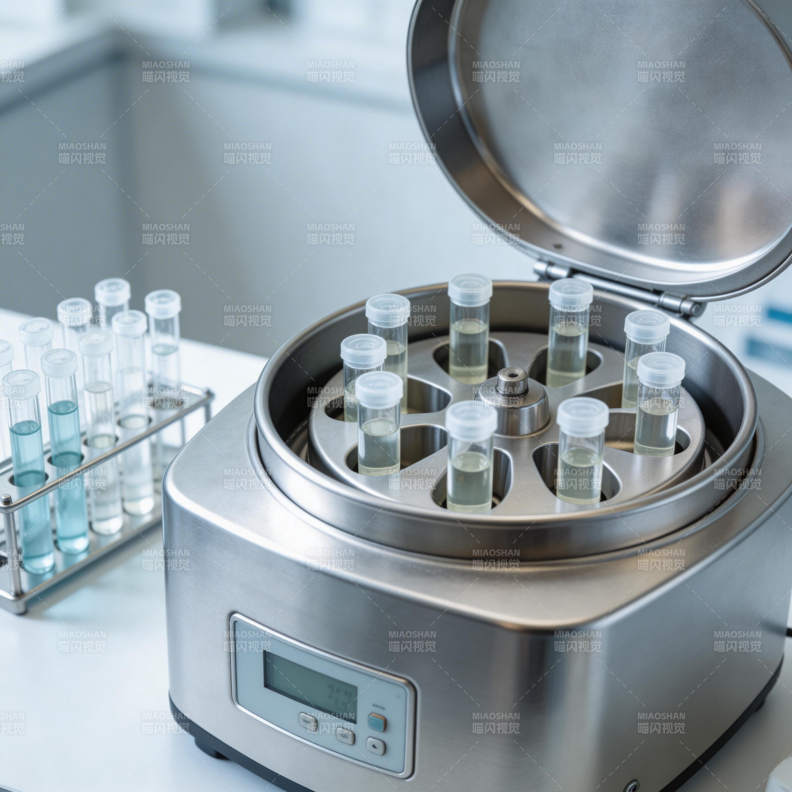 实验室离心机工作场景图片