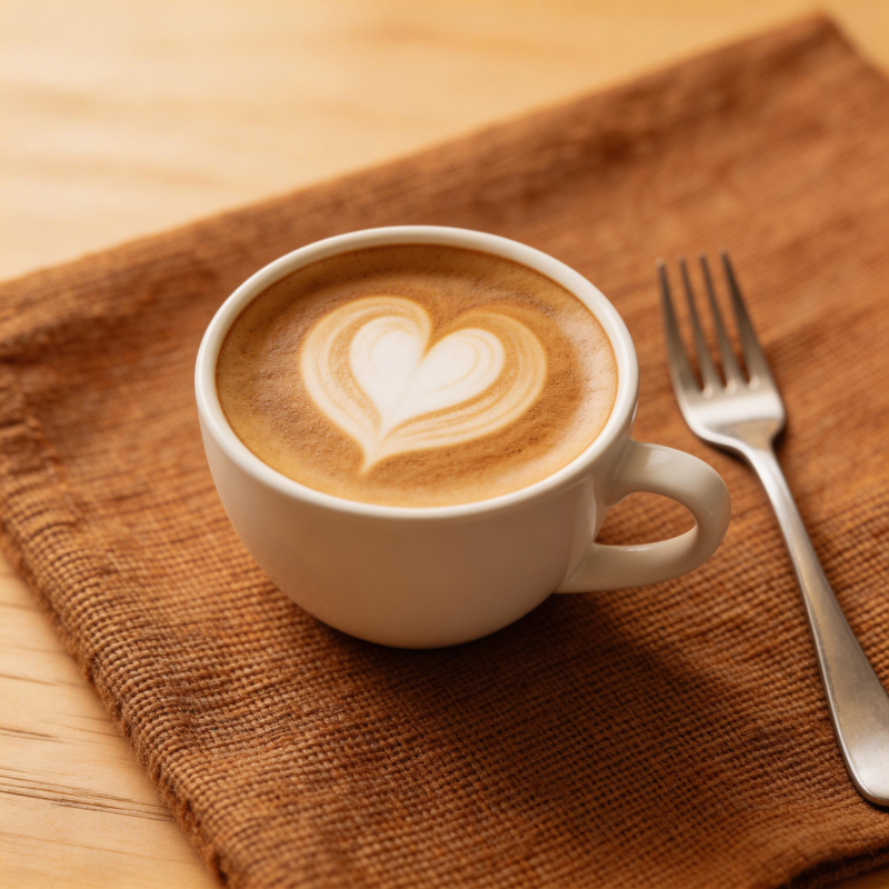 咖啡拉花心形图片