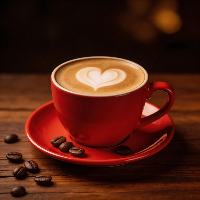 爱心咖啡 温暖时光图片