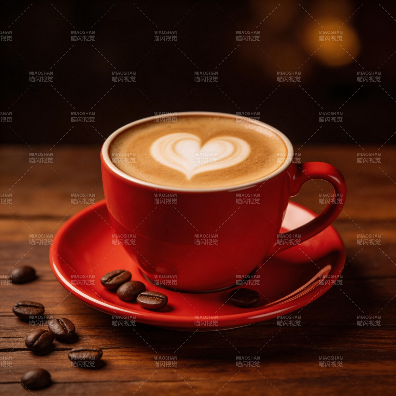 爱心咖啡 温暖时光图片