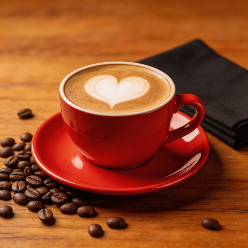 爱心咖啡 温暖时光图片