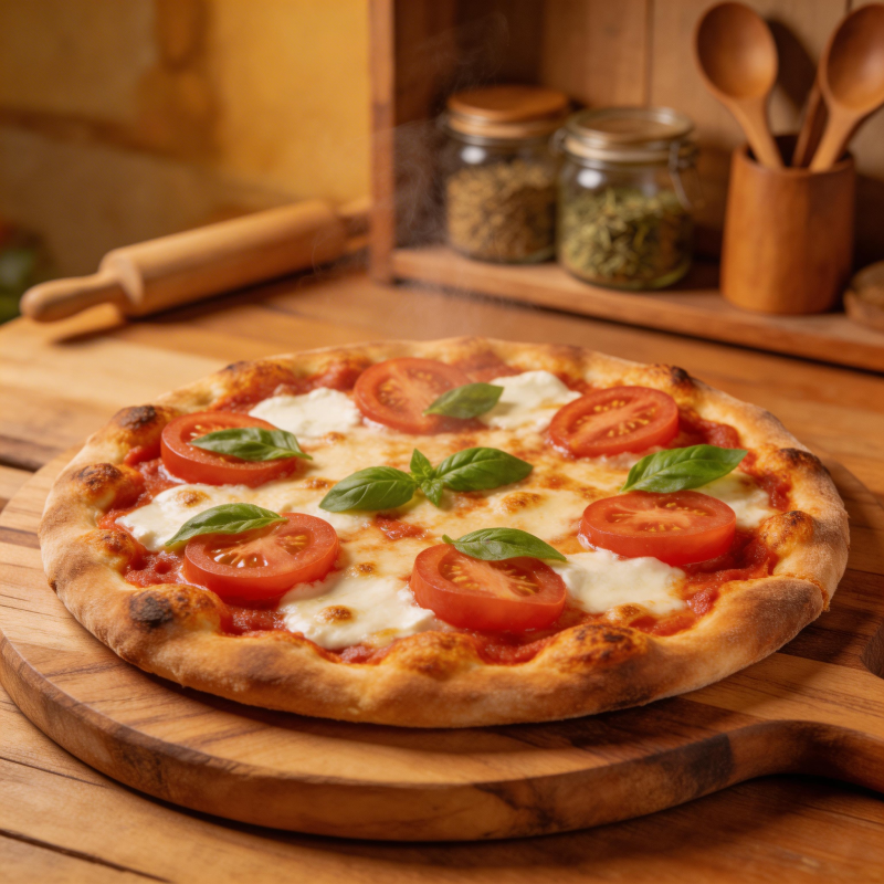 美味玛格丽特披萨图片