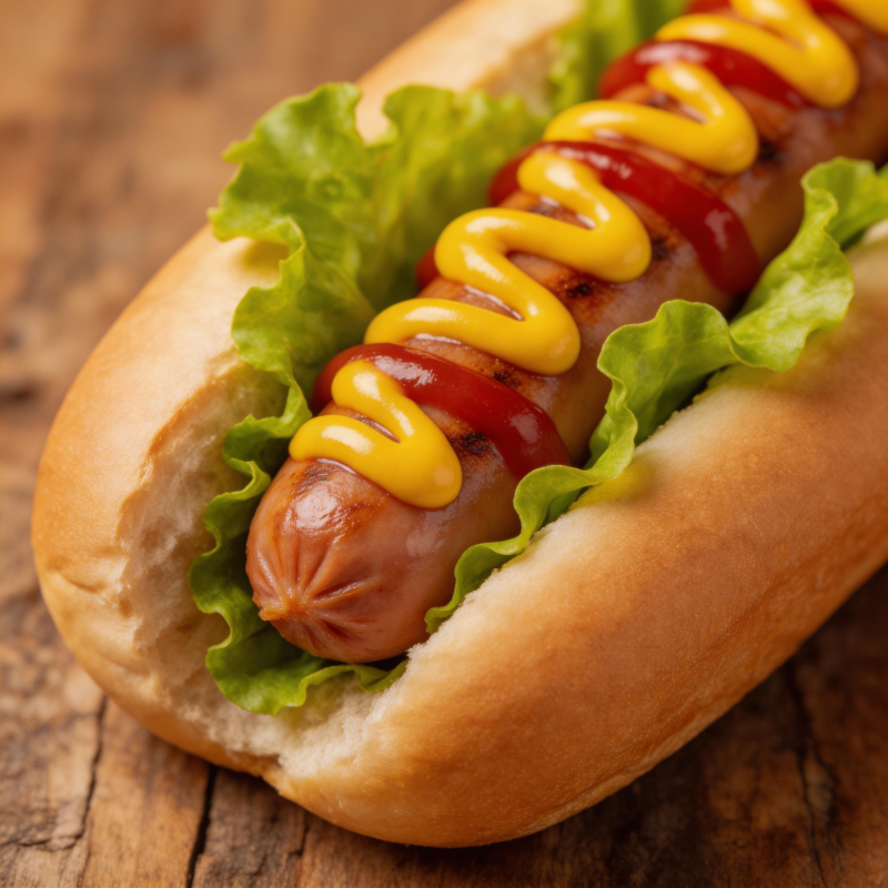 美味热狗 酱香四溢图片