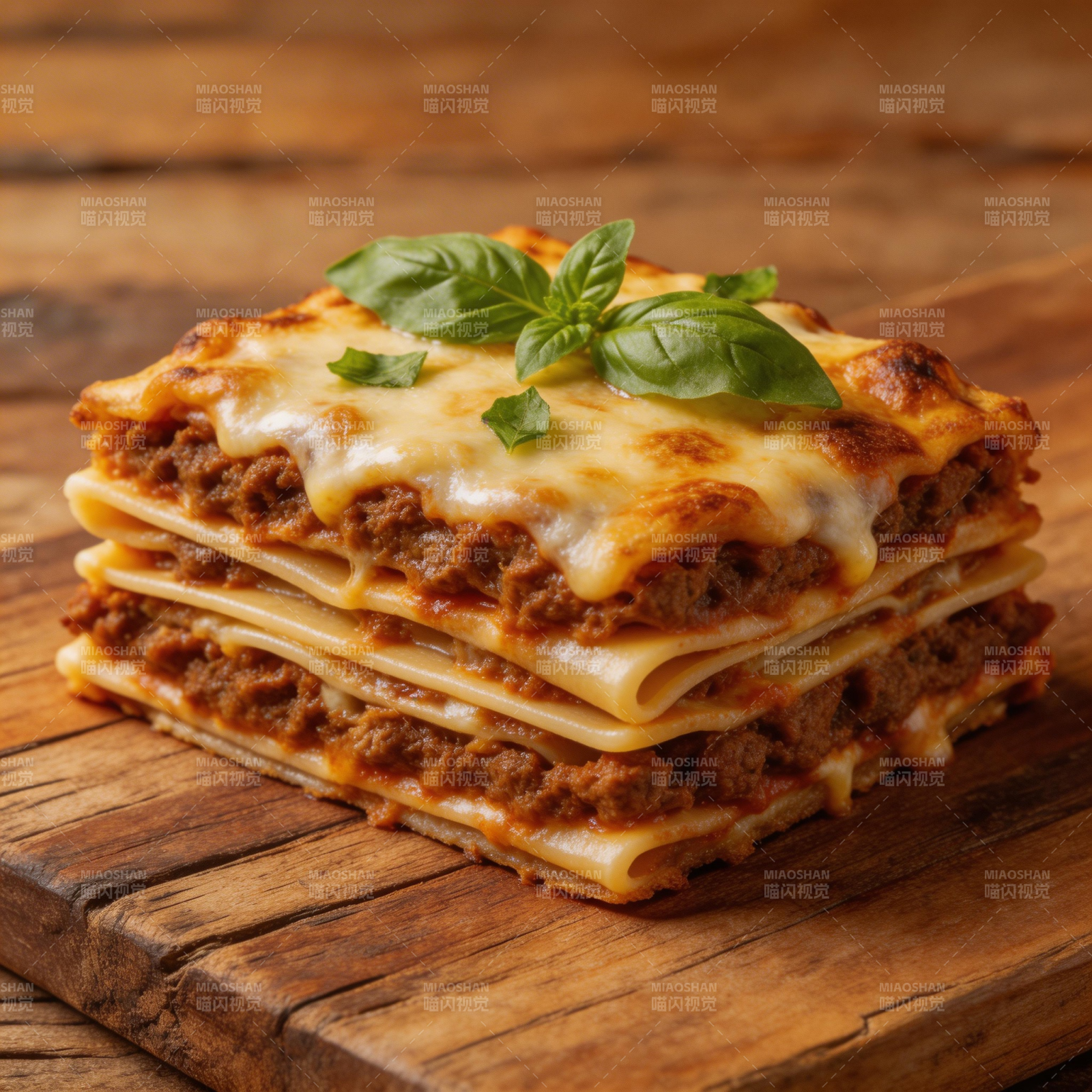 美味千层面图片