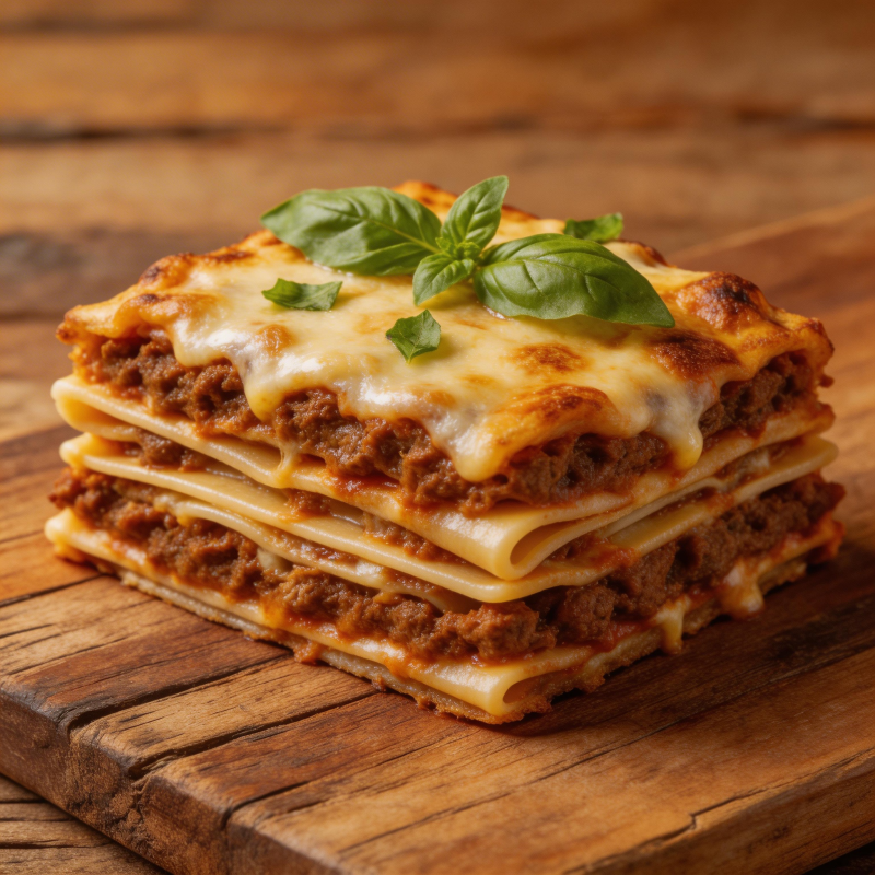 美味千层面图片