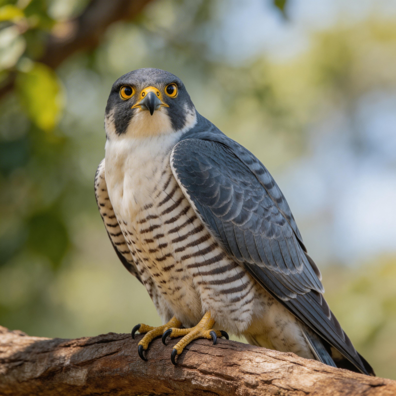 猛禽栖枝 目光锐利图片