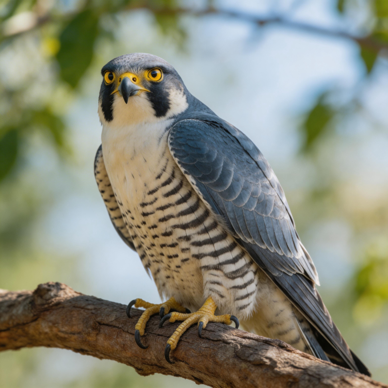 猛禽栖枝 目光锐利图片