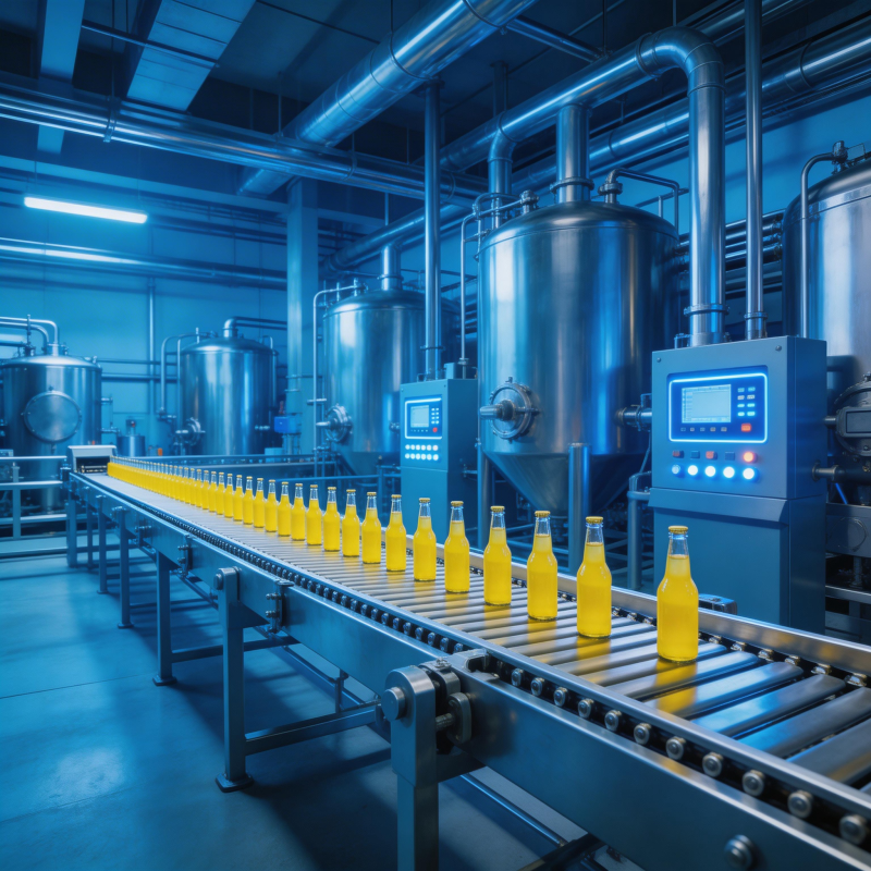 智能饮料生产线图片