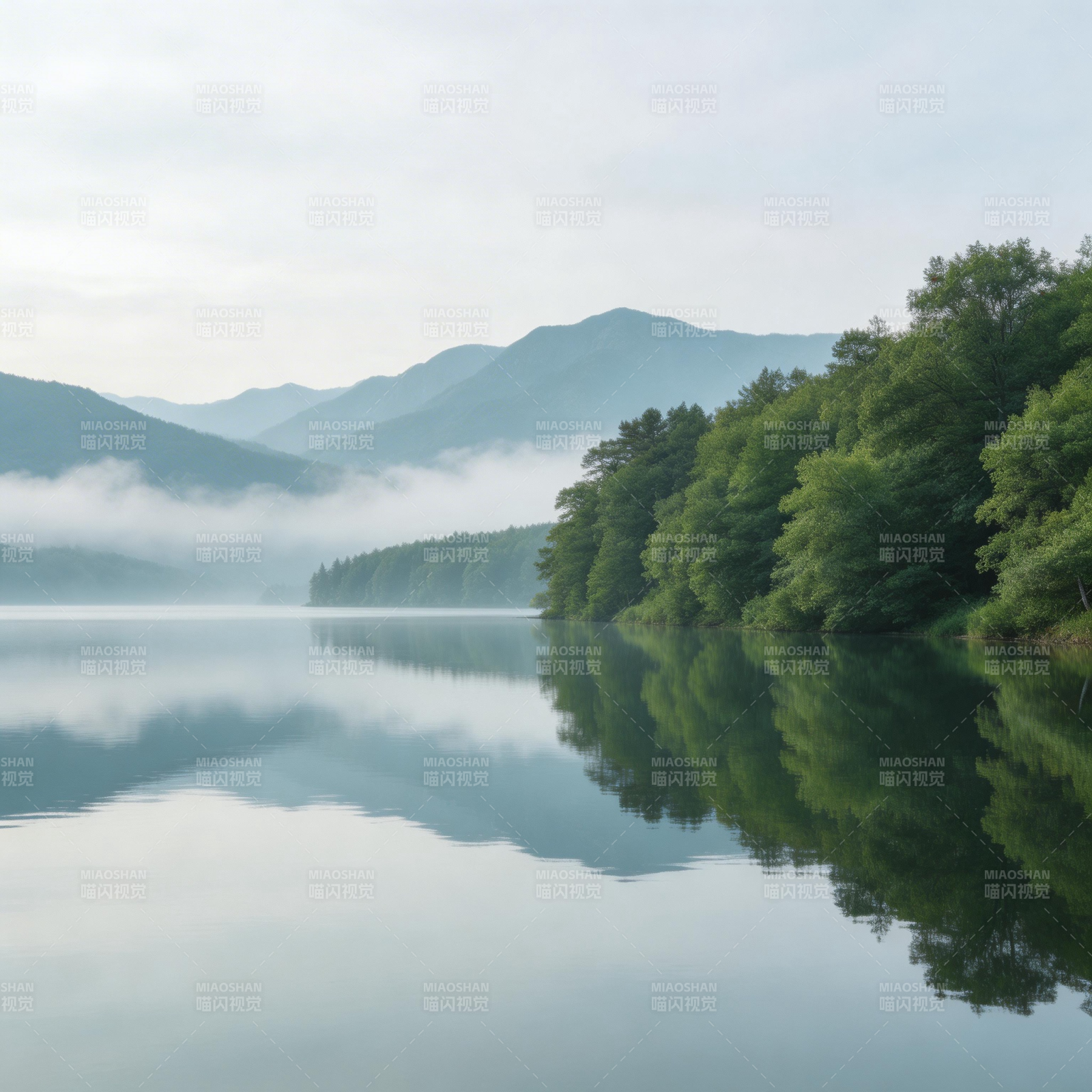 湖光山色静谧美图片