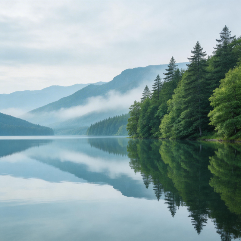 湖光山色 静谧如画图片