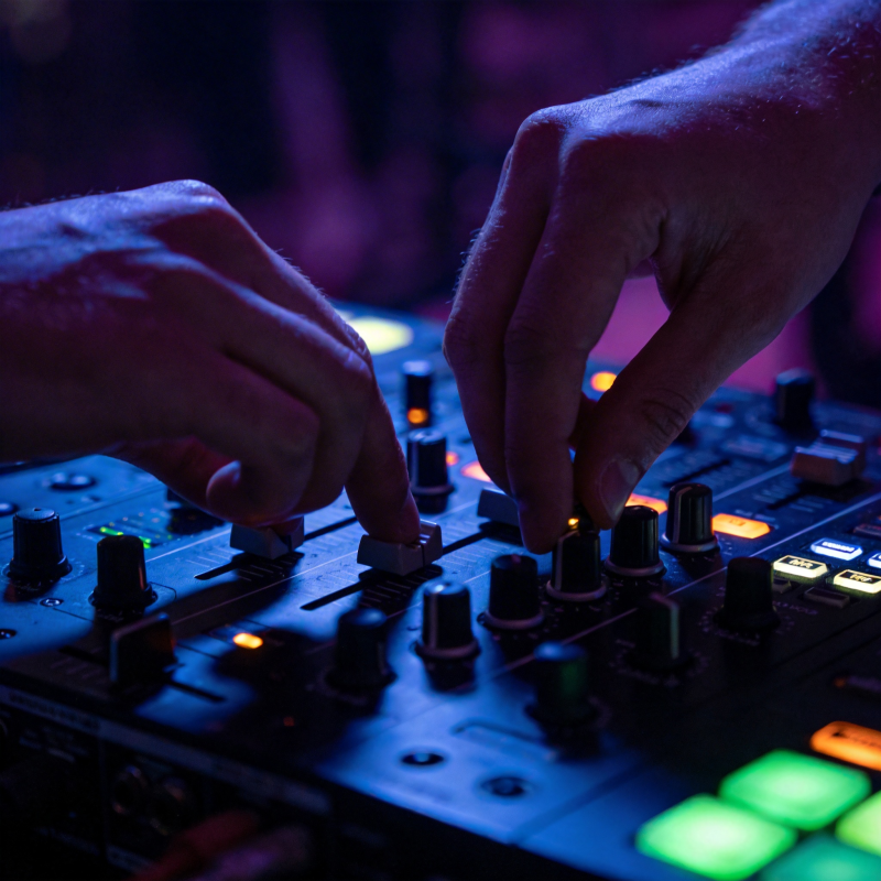 DJ操控音浪图片