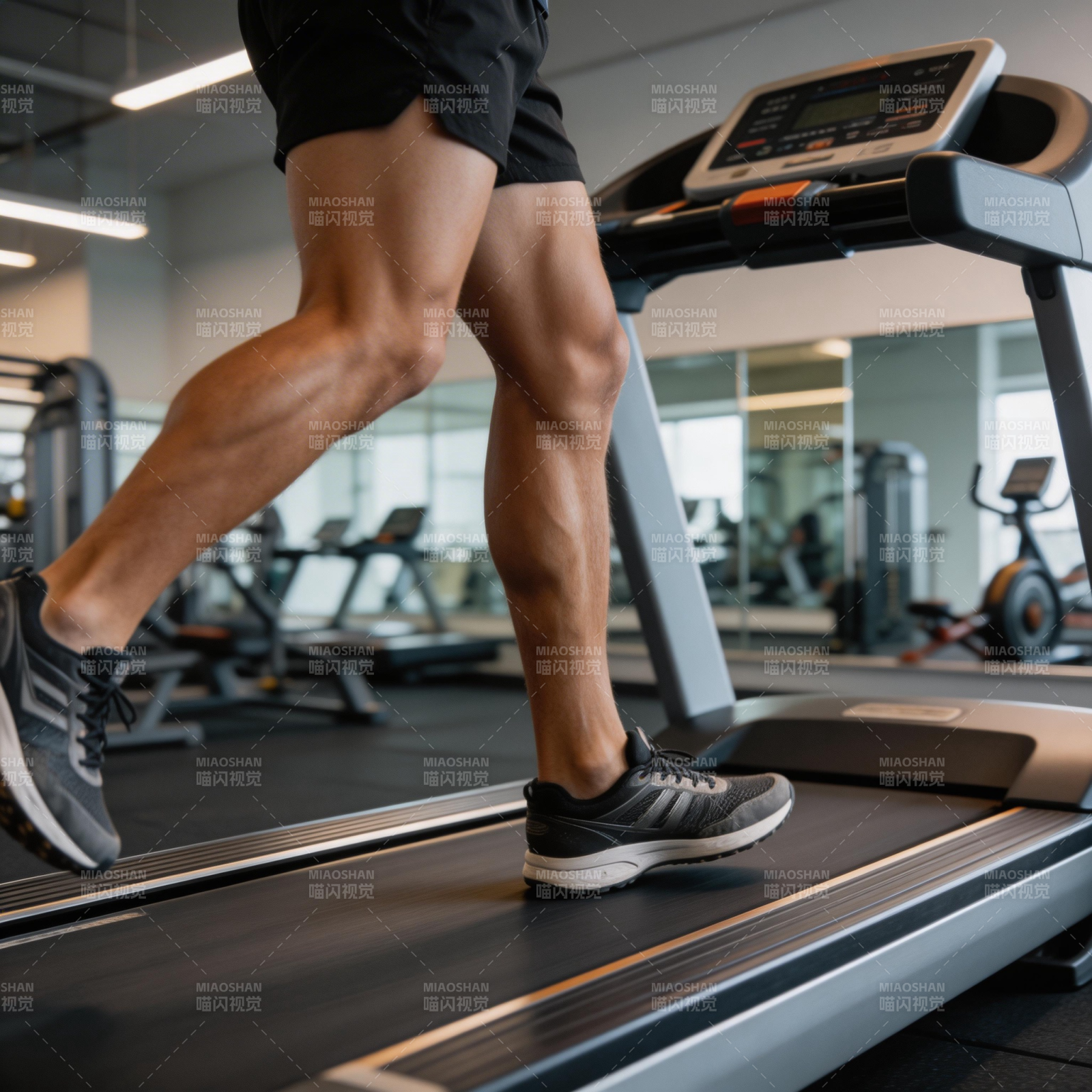 健身房跑步训练图片