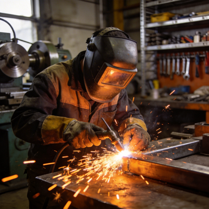 焊工操作中图片