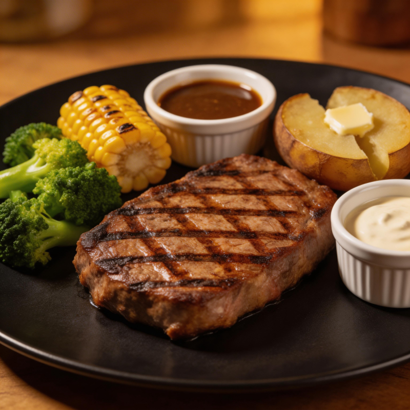 美味牛排套餐图片