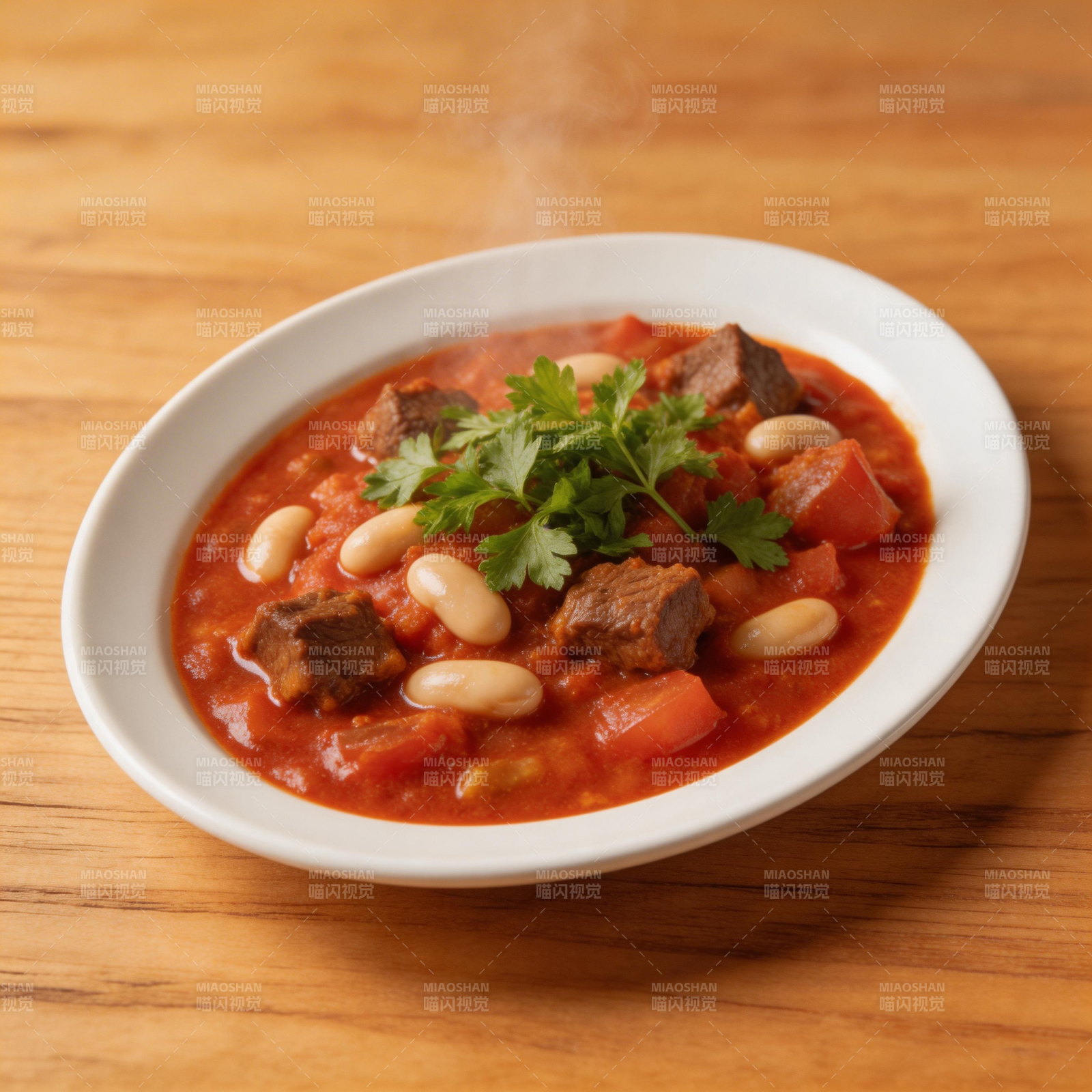 牛肉番茄炖豆汤图片