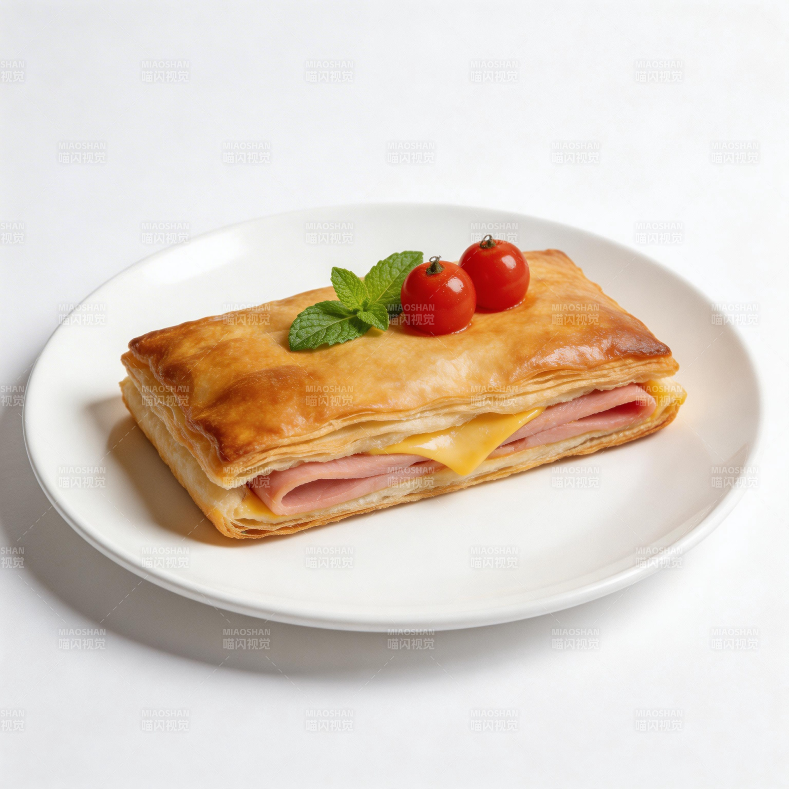 火腿芝士派图片